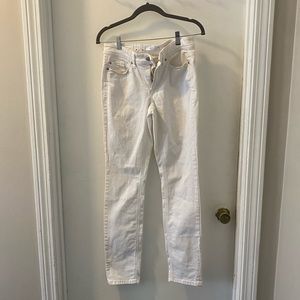 Cambio Parla Vintage Edition White Jeans, Size 8